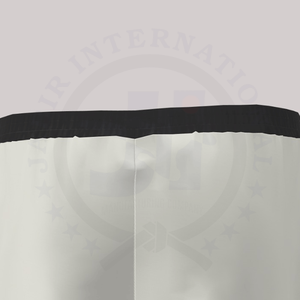 Pantalones cortos de tela de malla con bolsillo de entrenamiento y dobladillo dividido de Color sólido transpirable personalizado de 4 pulgadas, pantalones cortos de poliéster 100% para hombres - Product Image 6