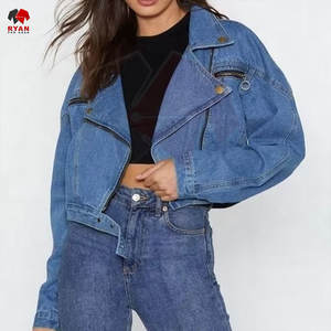 Women Denim Jacket High Quality Cotton <b>Jean</b> Jacket OEM ODM Manufacturer Wholesale - Product Image 1