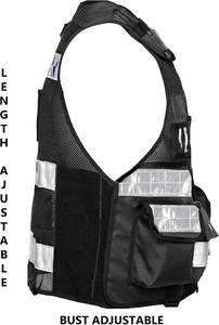 Gilet de sécurité avec dos en maille et fermeture à glissière OEM pour les équipes de patrouille de nuit et de construction - Product Image 3