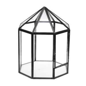 Linterna de terrario para decoración de exteriores e interiores al mejor precio, linterna de metal y vidrio para decoración navideña hecha a mano, precio al por mayor - Product Image 3