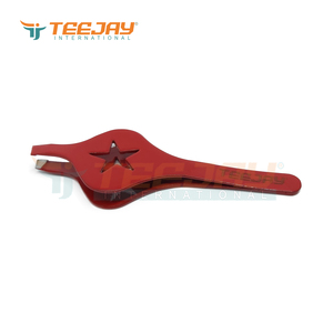Nueva Pinza para Cejas con Recubrimiento en Polvo Rojo, Punta Inclinada con Agarre Práctico, Tratamiento de Cejas, Manicura, OEM, Marca Privada, Color Personalizado, Logotipo - Product Image 2