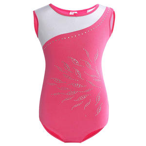 Justaucorps de danse personnalisés pour enfants, imprimés par sublimation, justaucorps de gymnastique pour filles, extensible, en spandex et polyester, tenues d'entraînement de ballet - Product Image 3