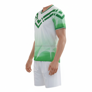 Conjunto Profesional Ligero de Camiseta y Pantalones Cortos de Rugby Bordados, Transpirable, de Poliéster, con Logotipo Personalizado - Product Image 5