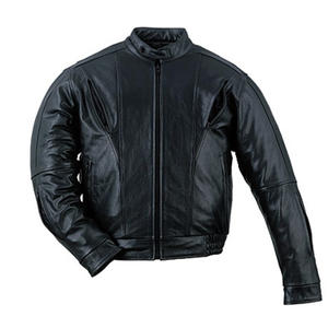 CHAQUETA DE CUERO PARA HOMBRE, ABRIGO DE MOTO, CHAQUETAS DE MOTORISTA A LA MODA, ABRIGOS DE COLOR NEGRO, VENTA AL POR MAYOR - Product Image 6