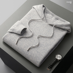 Pull vierge lourd Streetwear sweat à manches longues Logo personnalisé pull de marque grande taille sweat à capuche surdimensionné pour hommes - Product Image 5