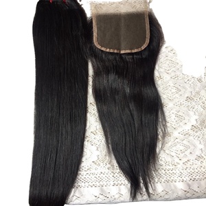 10A vison brésilien brut vierge Extensions de cheveux humains haute cuticule alignée vague naturelle Curl Afro bricolage Bundles fermeture expédié gratuitement - Product Image 1
