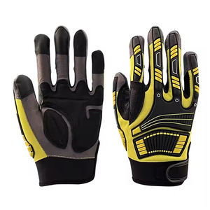 Guantes de seguridad resistentes al impacto de alta calidad a los mejores precios al por mayor, guantes TPR mecánicos de diseño OEM a prueba de agua - Product Image 1