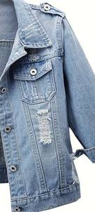 Meilleures tendances de veste en jean pour hommes Distressed Vintage Stylish and Durable Versatilité Maîtriser le look Vestes en jean pour hommes - Product Image 2