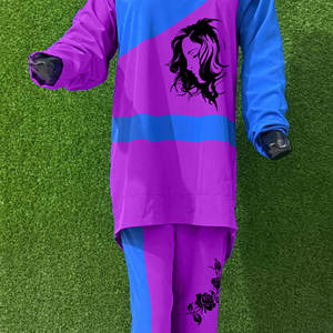 Venta al por mayor suave mujeres deportes Abaya estilo moderno manga larga moda ropa deportiva ropa islámica ropa deportiva chándales para niñas - Product Image 4