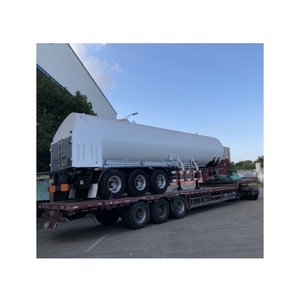 Vente de pétroliers GNL à haut rendement 45, 5 m3 semi-remorque GNL isolée sous vide pour la production industrielle - Product Image 1