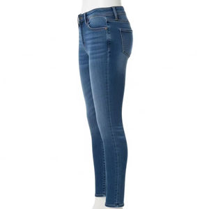 Jeans de Mezclilla Elásticos de Corte Ajustado, Algodón y Elastano, Cómodos, Casuales, para Hombre y Mujer, Moda Diaria - Product Image 1