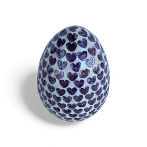 Elegante Huevo de Pascua Decorativo Hecho a Mano con Núcleo de Bambú y Madreperla, Artículo Decorativo para la Celebración de Primavera, de Vietnam - Product Image 1