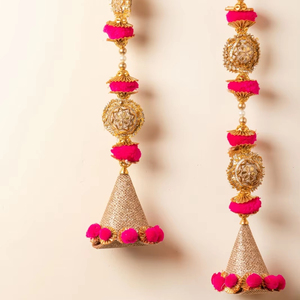 Decoración decorativa India para colgar en la pared, decoración del hogar, telón de fondo de escenario, colgantes, decoración haldi Mehendi, Fondos indios bodas - Product Image 1