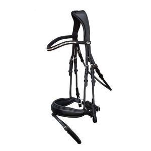 Rhin setone cheval cuir bride rembourrée avec cuir de vache souple pour l'équitation - Product Image 6