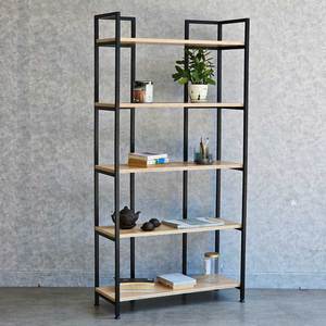 DRACO 5-Tier <b>Bookshelf</b> KS68226 80x32x160cm Standing Type Plywood Organizer for Living Room or Office - Product Image 2