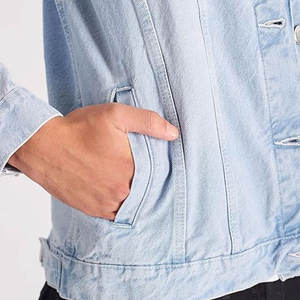 Autumn Vintage Casual Denim Jacket with Button Decoration <b>Butterfly</b> & Slogan Graphic Washed Technique Drop Shoulder Style - Product Image 2