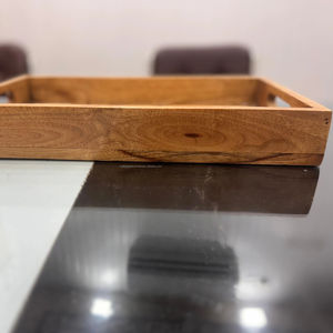 Decoración de madera de acacia, bandeja de madera Vintage para decoración del hogar y entretenimiento, bandeja de servicio personalizada, venta al por mayor, precio barato - Product Image 1