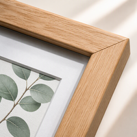 Bingkai Foto Kayu Oak 5x7" 8x10" A4 Langsung dari Pabrik Bingkai Foto Kayu Hitam Alami Modern Bingkai Kaca Set Bingkai Meja Seni Akrilik