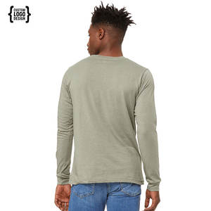 Camiseta Deportiva Personalizada Transpirable 100% Algodón de Manga Larga Lisa - Product Image 2