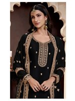 Lehenga Choli trois pièces pour femme, style actrice de série télévisée, en soie Chinon lourde la plus belle, avec travail de sequins, pour soirée