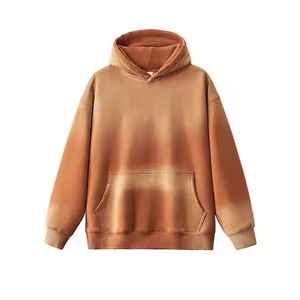 Sweat à capuche unisexe oversize en polaire pour l'hiver, de haute qualité, imprimé sur mesure, 100 % coton avec poche, anti-plis, vente en gros - Product Image 1