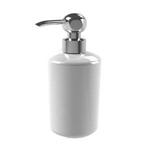 Glossy Silver Finished Latest Design Double Stainless Steel Lightweight Eco-Friendly Tabletop Soap Dispenser <b>Pump</b> TQC Brand Home - Product Image 6