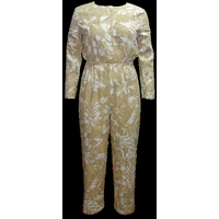 Combinaisons pour femmes en tissu satiné tissé imprimé sur toute la surface, style formel, manches longues, 100% coton, motif paisley