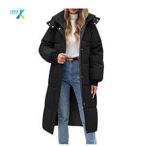 <b>Women's</b> <b>Winter</b> Quilted <b>Parka</b> Jacket Full Length Zip Breathable Satin Sheep Skin Hood Detachable Collar XL Thick Puffy Solid - Product Image 2