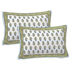 Turquoise Blue Floral 100% Cotton Bedsheet Set 240 TC Super <b>King</b> <b>Size</b> with 2 Pillow Covers 3-Piece Home Use-SHKV1091 - Product Image 3