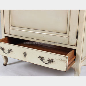 Meubles Armoires, Modèle N° 7510, Fabriqué en acajou et en rotin, design moderne, adapté pour suspendre les vêtements - Product Image 2