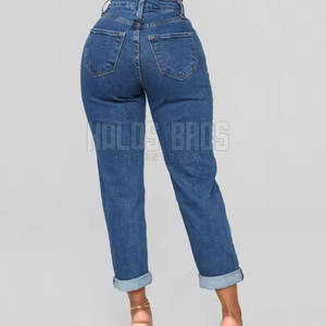 Femmes de haute qualité mi décontracté hiver jean pantalon confortable plat avant toile conception respirant coupe élégant confortable nouveau - Product Image 4