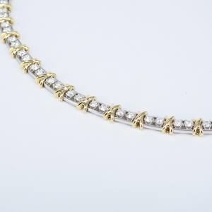 Collar de Cadena Clásica de Tenis de Oro Sólido de 14K de 3mm con Una Sola Hilera, Joyería Fina Hecha a Medida, Collar de Una Sola Hilera con Diamantes Naturales VS - Product Image 4