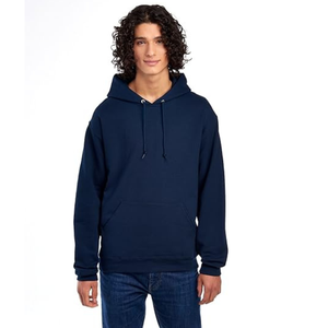 Pull-over à capuche chaud d'hiver personnalisé pour hommes Designer coton Sherpa polaire avec motif solide - Product Image 1