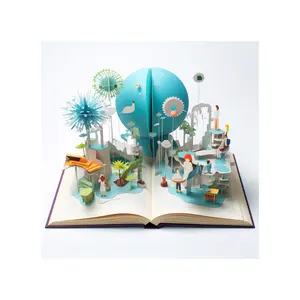 Özel çizim kişiselleştirilmiş bilim yolculukları eller eğlenceli öğrenme heyecan verici yapma ile özelleştirilmiş 3D Pop-Up kitaplar