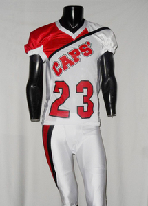Ensemble d'uniformes de maillot de football américain personnalisés pour hommes à manches courtes 100% polyester de haute qualité - Product Image 4