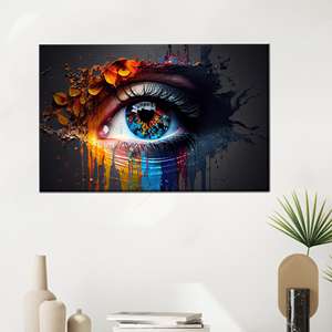 Printed Eye Canvas Decor: Modern, Abstract, Personalized Artwork,1P:Gallery <b>Wrapped</b> - Product Image 1