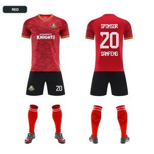 American hot selling 100% Polyester Fabric <b>Soccer</b> Jersey breathable quick dry <b>products</b> customized logo print Jersey print - Product Image 4
