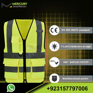 Nuevo diseño para hombres HI VIS, invierno, ropa de trabajo Chaleco DE SEGURIDAD Chaleco de seguridad hecho en Pakistán Chaleco de seguridad para uso al aire libre - Product Image 4