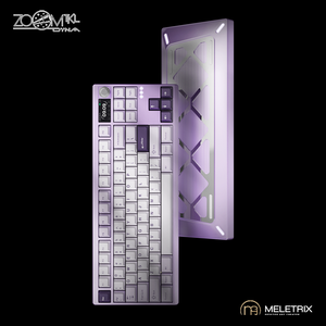 Zoomtkl Dyna không dây cơ khí bàn phím 87% Alu CNC chư<span class=keywords><strong>a</strong></span> lắp ráp Bàn phím Kit tùy chỉnh bảng chơi game - Product Image 2