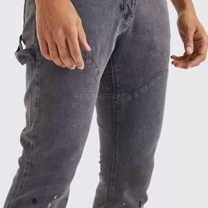 Pantalones de chándal transpirables con lavado ácido para hombre con cintura ajustable para comodidad durante todo el día Joggers de lavado ácido de moda para hombre con aspecto de calle - Product Image 6