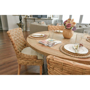 Silla de comedor contemporánea de jacinto de agua para el hogar y el restaurante, silla versátil para Bar y juegos, uso para mesa de comedor de cocina - Product Image 6