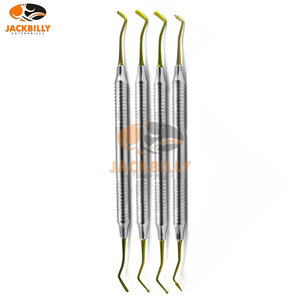 Medic Instrument vente en gros 4 pièces ensemble d'instruments dentaires en acier de qualité supérieure revêtus de titane doré - Product Image 6