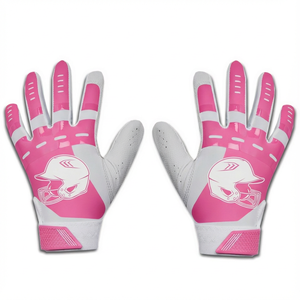 Wholesale Price Elite Style Pink Baseball <b>Batting</b> Gloves Double Layer Palm Optimal Grip Custom Options Softball <b>Batting</b> Gloves - Product Image 2
