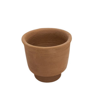 Florero redondo hecho con arcilla, jarrones decorativos de Color blanco y Natural para decoración del hogar y jardín, personalizados - Product Image 4