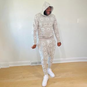 Survêtement d'hiver pour homme en coton 100% respirant avec capuche, doublure en polaire et caractéristiques coupe-vent - Meilleure vente, service OEM - Product Image 4