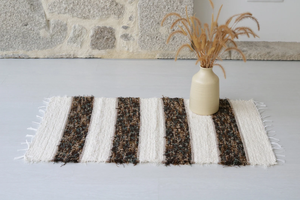 <b>Small</b> Cream Rug Modern Handwoven Rug Bathroom Kitchen Bedroom & Shower <b>Mat</b> Washable Indian Manufacture Wholesale Price - Product Image 3