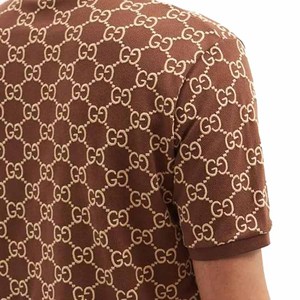 Chemise en tricot uni pour homme, coupe classique, fermeture à 2 boutons, col doux au toucher, matière élastique, séchage rapide, ajustement confortable - Product Image 4