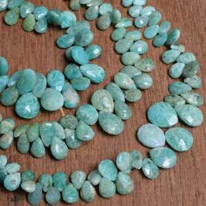 Fabricant direct en gros de haute qualité en vrac bleu Amazonite perles de pierres précieuses en forme de poire pour la fabrication de bijoux - Product Image 2