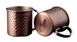 Eye Catching Design Set of Two Pure Copper <b>Mug</b> With Antique Finishing Premium Quality Water and Juice <b>Mug</b> Drinkware UtilityItems - Product Image 2