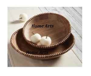 Tazón para servir de chocolates de madera y hierro Tazón para servir de fechas de color plateado de la mejor calidad para uso de vajilla - Product Image 5